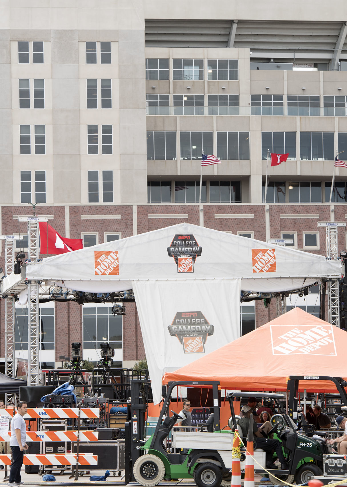 ESPN College GameDay set construction